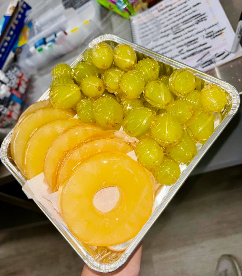 Classic mixed candy-coated fruit tray
