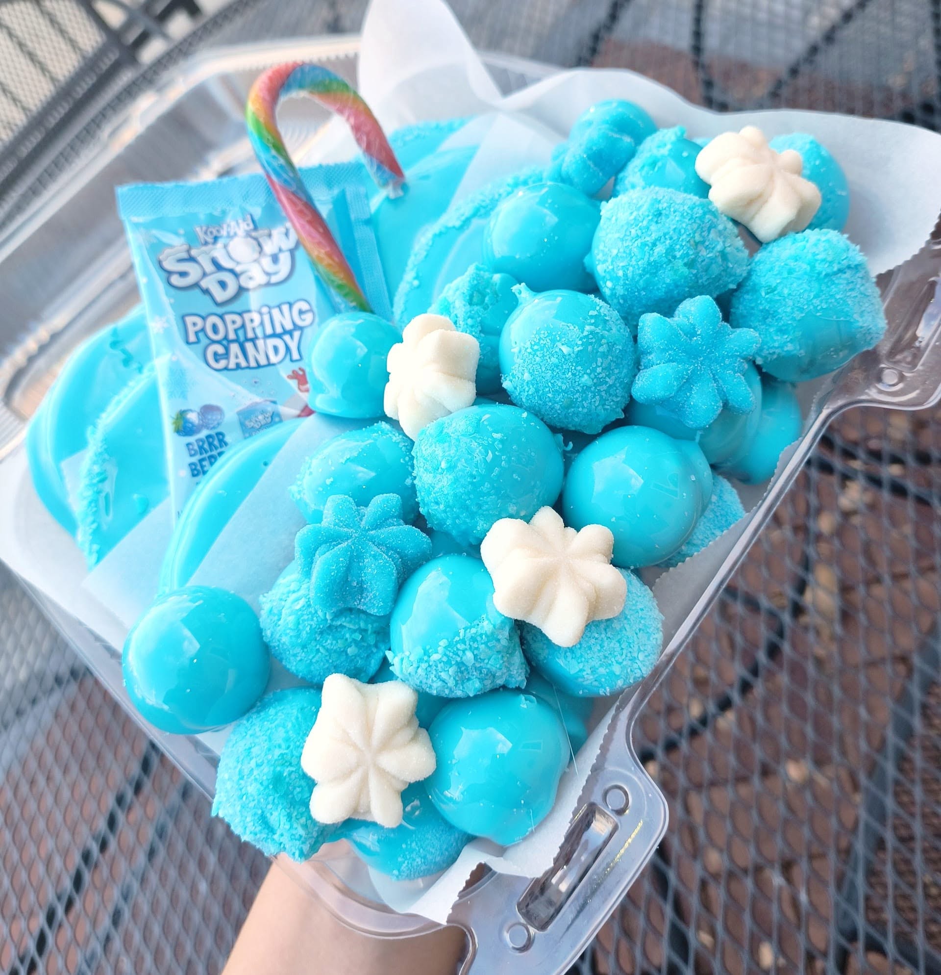 Blue raspberry fan favorite candy platter